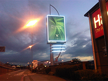 LED advertising tower